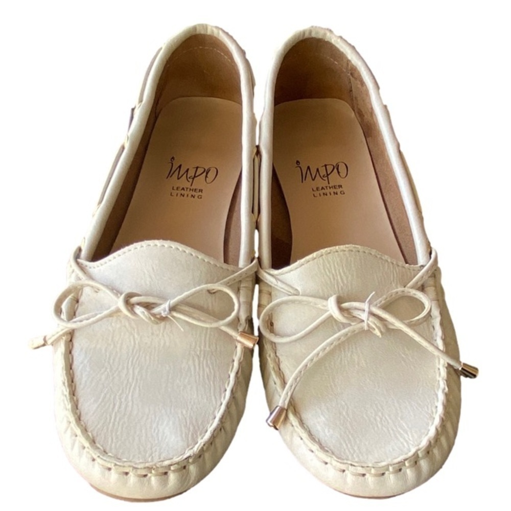 IMPO Alena Moccasins Shoes Creamy Off-White Women Size 8.5